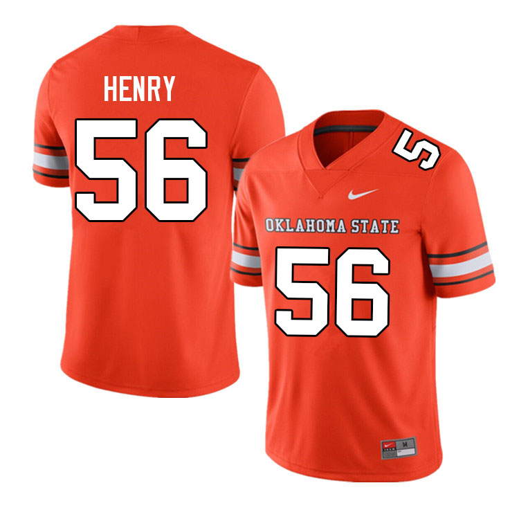 Men #56 Jake Henry Oklahoma State Cowboys College Football Jerseys Sale-Alternate